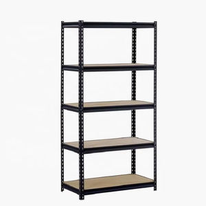 5 단 리벳 금속 스토리지 랙 부식 방지 볼트리스 선반 스틸 산업용 차고 선반 - Product Image 1