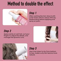 Mousse Coiffante IMMETEE pour Boucles Définies, Hydratante, Anti-Frisottis, Marque Privée Personnalisée, Mousse Coiffante Non Écaillante