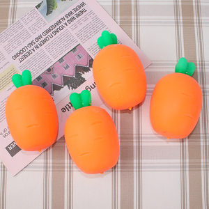 Jouets sensoriels à presser en forme de carotte mignonne, à rebond lent, Taba Squishy, légume simulé anti-stress pour enfants de 5 à 7 ans - Product Image 3