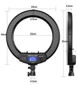LCD Screen 45cm 18inch Photographic Selfie Led Circle Ring Fill Light for Live Stream Makeup Youtube Video - Product Image 4