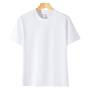 T-shirt da uomo in cotone 230g a maniche corte, abbigliamento estivo alla moda, maglietta bianca da uomo, T-shirt coordinata per <span class=keywords><strong>coppia</strong></span> - Product Image 5