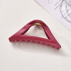 Fermaglio per Capelli a Triangolo Elegante e Semplice <span class=keywords><strong>2026</strong></span>, Nuovo Fermaglio Morbido in Gomma a Forma di Artiglio, Clip in Plastica Elegante per la Parte Posteriore della Testa - Product Image 6