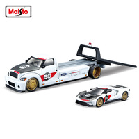 Camión de Juguete Maisto Premium con Remolque, Modelo Metálico a Escala 1:5, Pieza de Exhibición para Niños de 14 Años en Adelante
