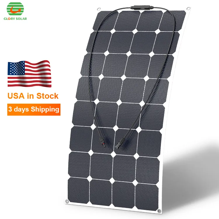 UU. En stock paneles flexibles solares de alta eficiencia ETFE panel solar techo paneles solares flexibles camping