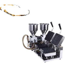 Automatic Hamburger Cake Doughnut Making Machine Walnut <b>Waffle</b> <b>Maker</b> Filling Grouting Forming Equipment for Snack Shops - Product Image 1