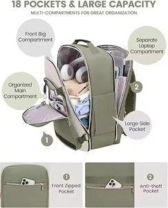 Nueva Mochila <span class=keywords><strong>de</strong></span> Viaje Impermeable Unisex <span class=keywords><strong>de</strong></span> Gran Capacidad, para Laptop, con Cubos <span class=keywords><strong>de</strong></span> Embalaje, Aprobada para Vuelo, como Equipaje <span class=keywords><strong>de</strong></span> Mano - Product Image 3