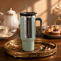 Harga Pabrik Tumbler Stainless Steel Sublimasi 30oz 2-in-1 Tutup Dinding Ganda Vakum Terisolasi Mug Perjalanan dengan Sedotan