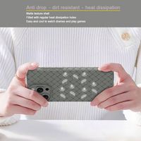 Coque de téléphone en TPU antichoc à motif tissé pour iPhone 17 Pro Max Luxury Funda Cover pour iPhone 16 XR X 7 8 11 15 Plus