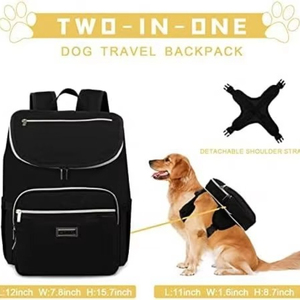 Free Sample Pet Travel Backpack Suitable for Dog <b>Food</b> Travel Bag Multi-functional Pocket Suitable for Dog and <b>Cat</b> - Product Image 2