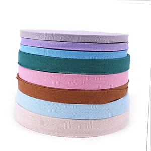 Nastro in cotone 100% per borse, rotoli di nastro in cotone twill, nastro a spina di pesce, fettuccia in cotone twill intrecciato per manici di borse - Product Image 3