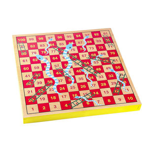 Juego de Mesa Educativo de Madera <span class=keywords><strong>Ludo</strong></span> y Serpientes y Escaleras, Venta al por Mayor de Fábrica, para Niños y Adultos - Product Image 5