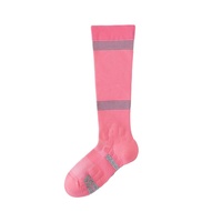 Chaussettes de compression réfléchissantes professionnelles pour hommes et femmes, à séchage rapide, antidérapantes et absorbant la transpiration, avec semelle en tissu éponge