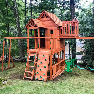 Équipements de jeux d'extérieur en gros, décorations de jardin, grands équipements de divertissement extérieurs, châteaux et toboggans en <span class=keywords><strong>bois</strong></span> - Product Image 3