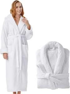 Peignoir Spa unisexe à col châle <span class=keywords><strong>pour</strong></span> hommes et femmes Taille unique-<span class=keywords><strong>pour</strong></span> l'été et l'automne - Product Image 2