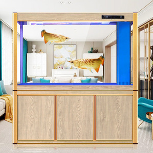 Promotion : Grand Aquarium Aquaponique Moderne Écologique avec Pompes à Air et <span class=keywords><strong>Filtration</strong></span> 300L, en <span class=keywords><strong>Verre</strong></span> <span class=keywords><strong>de</strong></span> Haute Qualité, Design Droit et Courbé pour un Intérieur Élégant - Product Image 6