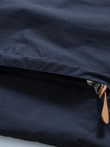 Dropshipping Veste multifonctionnelle coupe-vent solide brodée à la mode pour hommes avec plusieurs poches, col rond, régulier - Product Image 5