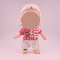 Vêtements de poupée au crochet faits à la main, ensemble de Noël adorable et élégant sur le thème des animaux et de la nature, tenue mignonne avec accessoires
