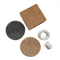 Plaque en céramique microporeuse en mousse, composite d'alumine, de carbure de silicium et de zircone, résistante aux hautes températures, absorption thermique