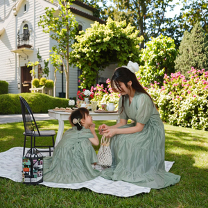 High Quality Summer Short Sleeve Custom Casual Fashion Women <strong>Dress</strong> <strong>Mother</strong> <strong>and</strong> <strong>Daughter</strong> <strong>Matching</strong> Outfits - Product Image 2