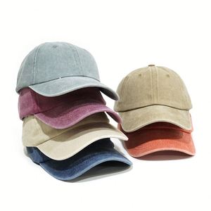 Casquette de baseball vintage en coton, style 'Dad Hat', 6 panneaux, vierge, effet vieilli, personnalisable, pour la vente en gros - Product Image 5