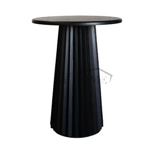 Bar à cocktails de mariage en bois moderne haut de gamme base nervurée en bois de <span class=keywords><strong>chêne</strong></span> <span class=keywords><strong>massif</strong></span> <span class=keywords><strong>table</strong></span> <span class=keywords><strong>haute</strong></span> tables en bois rustiques pour événements - Product Image 3