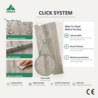 Revêtement de sol en vinyle de luxe JINGDA SPC LVP - Installation par clipsage, imperméable et ignifuge, respectueux de l'environnement, garantie 5 ans