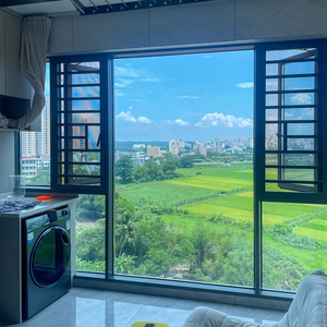 Phong cách hiện đại ngang cách âm kính cường lực cửa sổ Hợp kim nhôm cho sử dụng ngoài trời trong nhà - Product Image 6