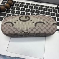 Étui de rangement rigide en cuir PU, design simple et créatif, boîte en fer portable, sac à lunettes imprimé et tissé, pour hommes, femmes, étudiants, lunettes de myopie, Chine