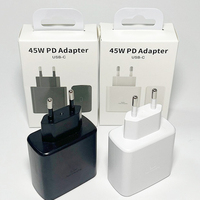 Vente flash - Adaptateur de chargeur super rapide 45W PD - Type C PD - Charge rapide pour Samsung S24 S25 S26 S23 ultra - EU/US/UK