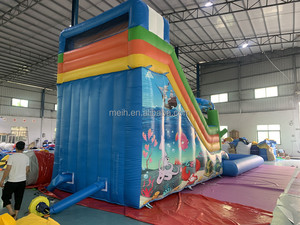 Chất Lượng Cao Cá Heo <span class=keywords><strong>Inflatable</strong></span> Công Viên Nước Trượt Cho Trẻ Em Phổ Biến Trên Mặt Đất Bơi Di Động Hồ Bơi Để Bán - Product Image 5