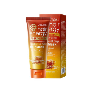 Masque capillaire UROSE Hair Energy Bee Locust Pulp avec essence de gelée royale pour une réparation profonde et un traitement des cheveux abîmés - Product Image 3