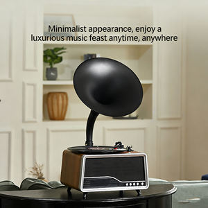 Tocadiscos de Estilo Retro en Oferta, Reproductor de Discos Personalizado de 3 Velocidades, Gramófono con Bluetooth, FM, USB, Reproductor de Discos Inalámbrico con Bluetooth, Audio de Alta Fidelidad - Product Image 5
