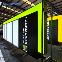 Panneau publicitaire LED extérieur étanche, signalétique lumineuse, panneau de signalisation pour supermarchés et restaurants