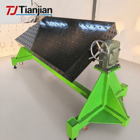 Table de positionnement de soudage robuste 3D avec volant pour l'assemblage de pièces métalliques et le serrage de fixations de soudage