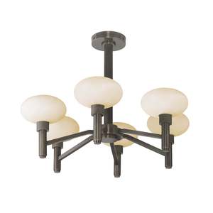 Lámpara de Techo Moderna con Base para Bombilla Redonda E27, Fuente de Alimentación, Iluminación para Sala de Estar y Comedor - Product Image 3