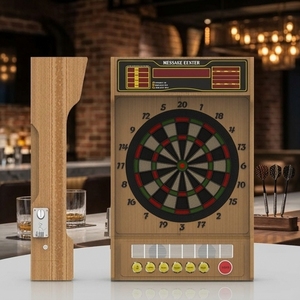 เครื่องเล่นเกมปาลูกดอกอิเล็กทรอนิกส์ ขนาด 60 x 95 x 16.6 ซม. สำหรับใช้งานเชิงพาณิชย์ 4 โหมดเกม พร้อมไฟ LED สำหรับผู้เล่น 1-4 คน - Product Image 1
