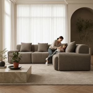 Set di Divani in Tessuto Senza Struttura a Compressione Sottovuoto - Design Moderno per <span class=keywords><strong>Soggiorno</strong></span> e Camera da Letto, Multifunzionale - Product Image 5