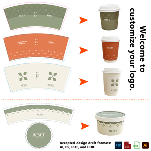 Gobelets à café en carton double couche écologiques de 8 oz, 12 oz, 16 oz avec couvercles, jetables, pour boissons chaudes, pour les cafés - Product Image 4