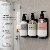 Ensemble de produits de toilette pour hôtel, grande capacité, rechargeable, avec logo personnalisé, pour hôtel, resort, spa, chambre d'hôtes