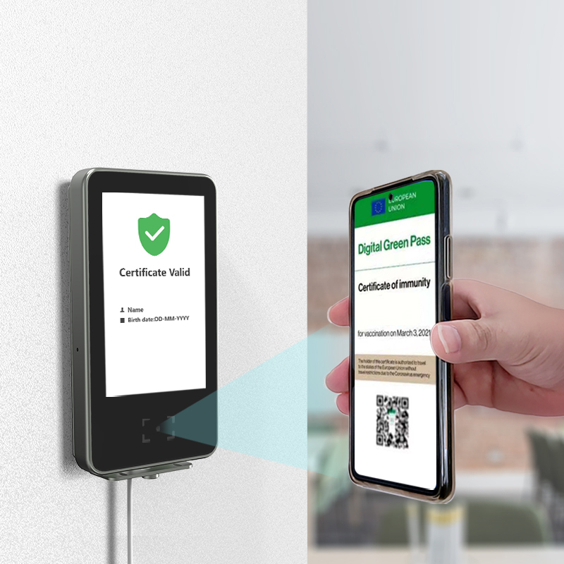 portable wifi wireless European Health Pass Scanner machine for European Digital Travel Certificate Scanner
