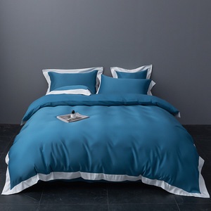 Taie d'oreiller en <span class=keywords><strong>satin</strong></span> <span class=keywords><strong>de</strong></span> viscose <span class=keywords><strong>de</strong></span> haute qualité SP77 <span class=keywords><strong>drap</strong></span> en <span class=keywords><strong>coton</strong></span> égyptien couvre-lit ensemble <span class=keywords><strong>de</strong></span> literie et couette King Luxury - Product Image 3
