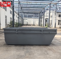 Bacs à sauter de construction extérieure | Benne à ordures en acier Q235 de 6 m³