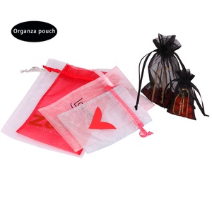 באיכות גבוהה אורגנזה תיק ממתקים <span class=keywords><strong>pouch</strong></span> שרוך תיק לוגו מותאם אישית תכשיטים תיק מתנה לחתונה - Product Image 6