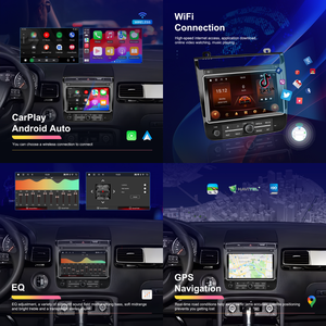 Podofo cho VW Touareg 2018 đôi DIN Android xe đài phát thanh 8-inch không dây Carplay Android Auto GPS Wifi đài phát thanh Para tự động OEM - Product Image 2