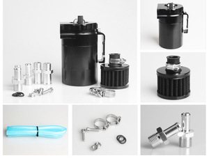 300ML Premium evrensel alüminyum makine yağdanlık yeni yakalama havalandırma Can rezervuar tankı ile filtre - Product Image 5