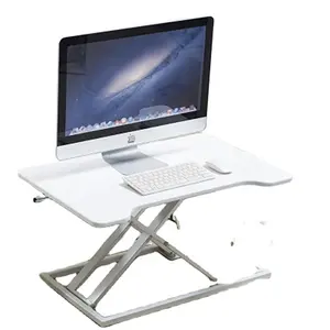 Manual Foldable Laptop Monitor Computer Desktop Sit to Stand Up Workstation Wood Sitstand Riser Desk Converter Standigng Work