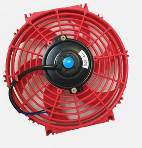 Rojo Universal 12V 10 pulgadas Ventilador Delgado Push Pull Radiador eléctrico Kit de montaje de refrigeración <span class=keywords><strong>E635</strong></span> - Product Image 5