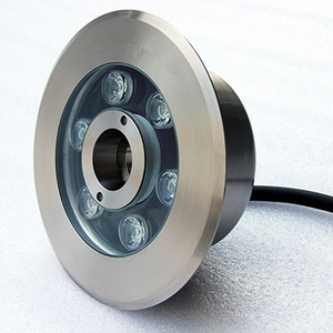 Projecteur <span class=keywords><strong>LED</strong></span> Submersible DMX pour <span class=keywords><strong>Fontaine</strong></span> de Jardin, Extérieur, Étanche CE, Acier Inoxydable, DC24V, IP68, RGB, 120V, avec Buse à Jet d'Eau - Product Image 5