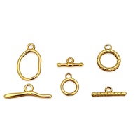 Set Penutup Kalung Gelang DIY dari Baja Anti Karat, Tekan Hidrolik, Model OT, Bulat, untuk Perhiasan, Grosir