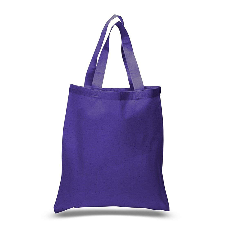High quality foldable shopping tote canvas bags with custom printed logo